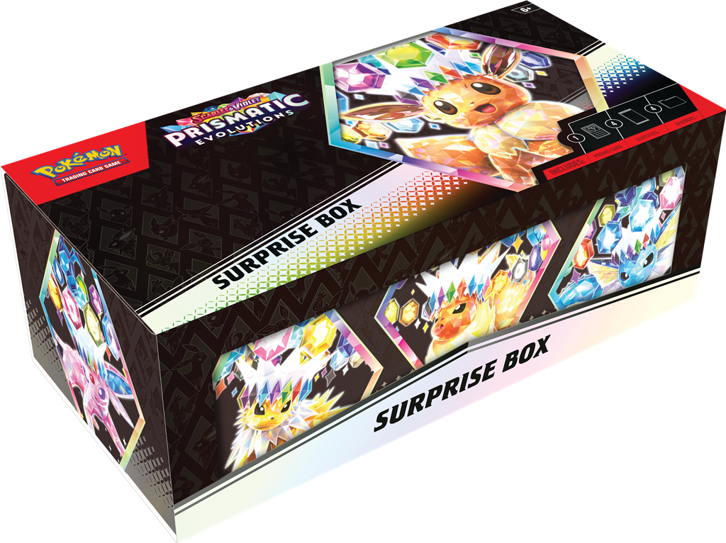 Pokémon TCG Prismatic Evolutions Surprise Box Op=Op!!