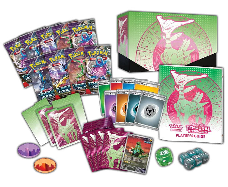 Pokémon TCG Scarlet & Violet Temporal Forces Iron Leaves Elite Trainer Box