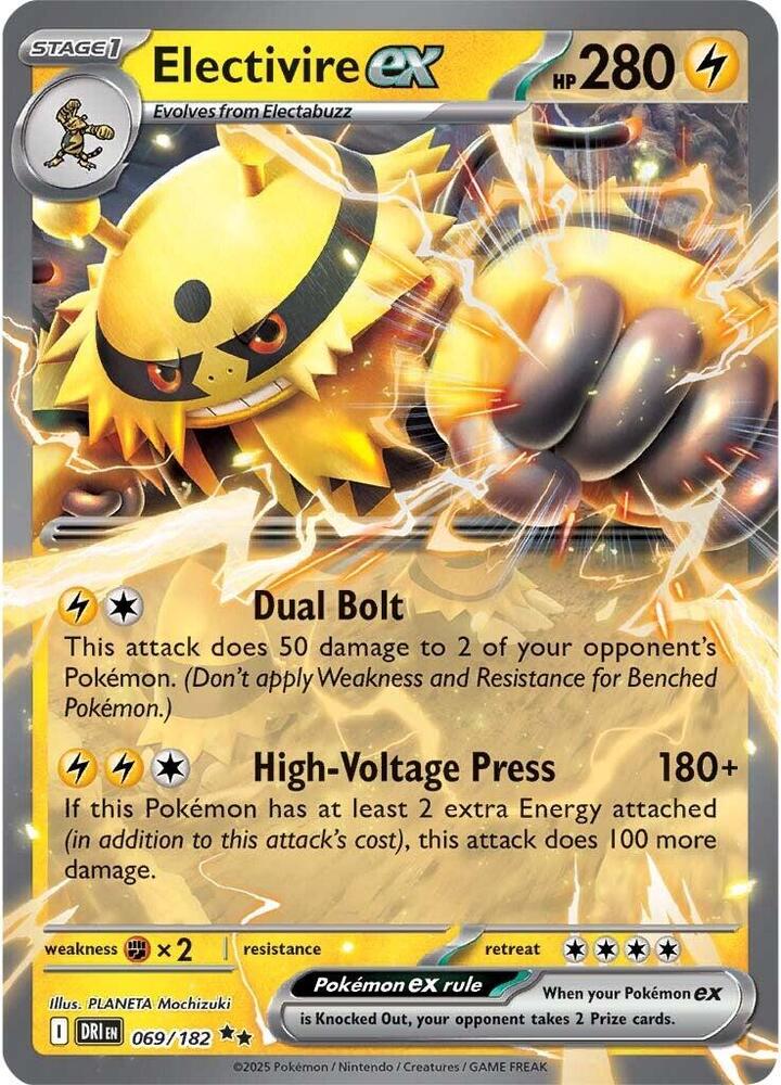 Electivire ex - 069/182 - SV10: Destined Rivals (DRI)