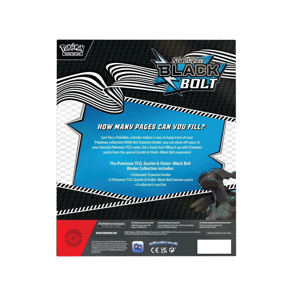 Pokémon TCG Black Bolt Binder Collection