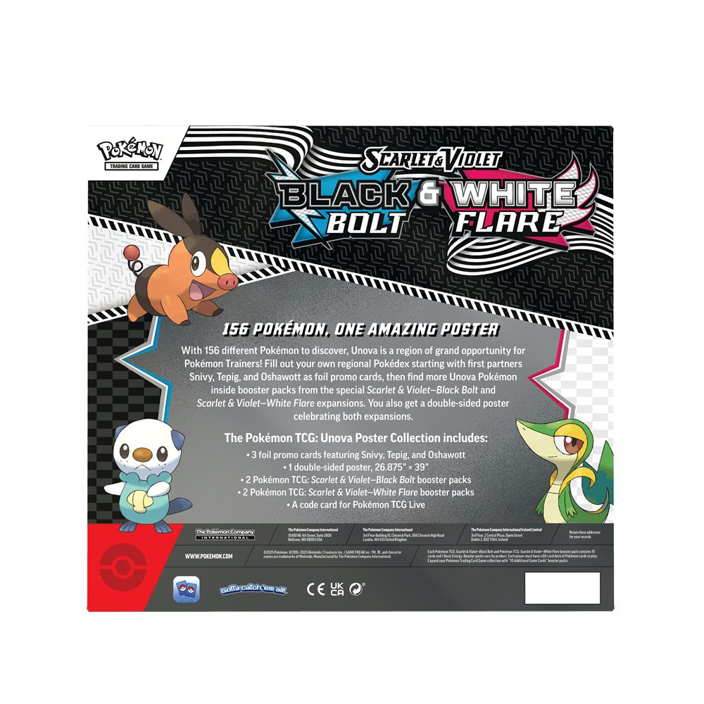 Pokémon TCG Black Bolt & White Flare Poster Collection