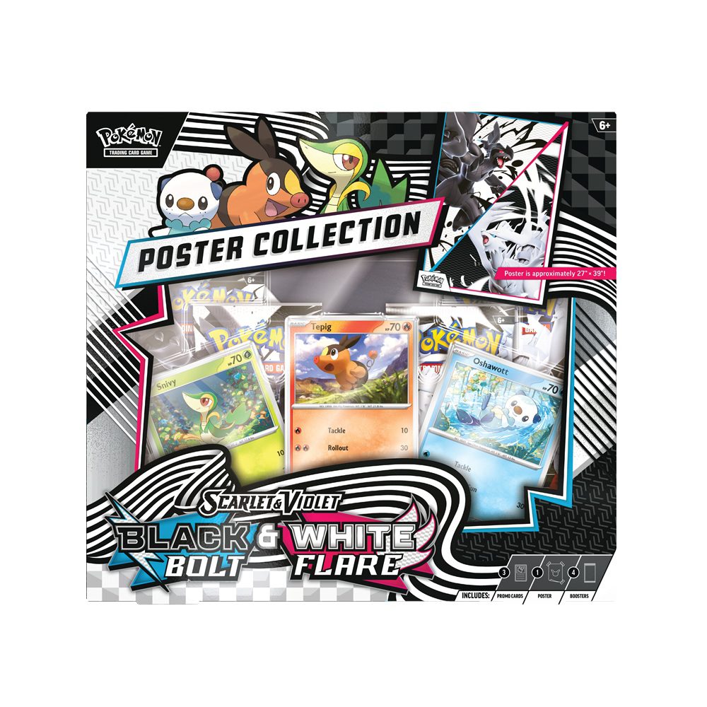 Pokémon TCG Black Bolt & White Flare Poster Collection