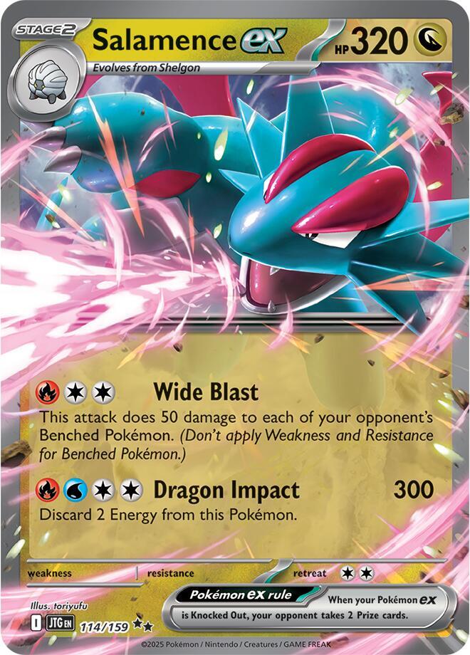 Salamence ex - 114/159 - SV09: Journey Together (JTG)