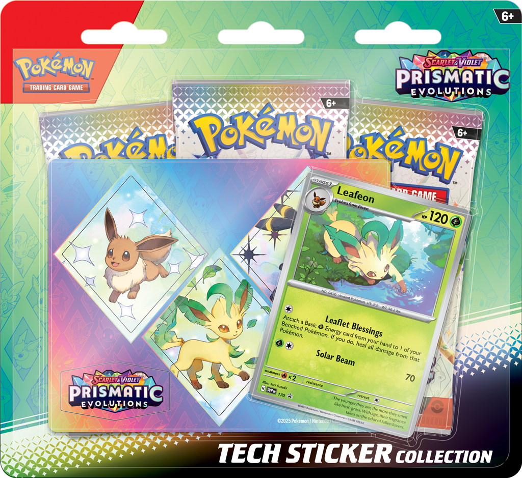 Pokémon TCG Prismatic Evolutions Tech Sticker Leafeon