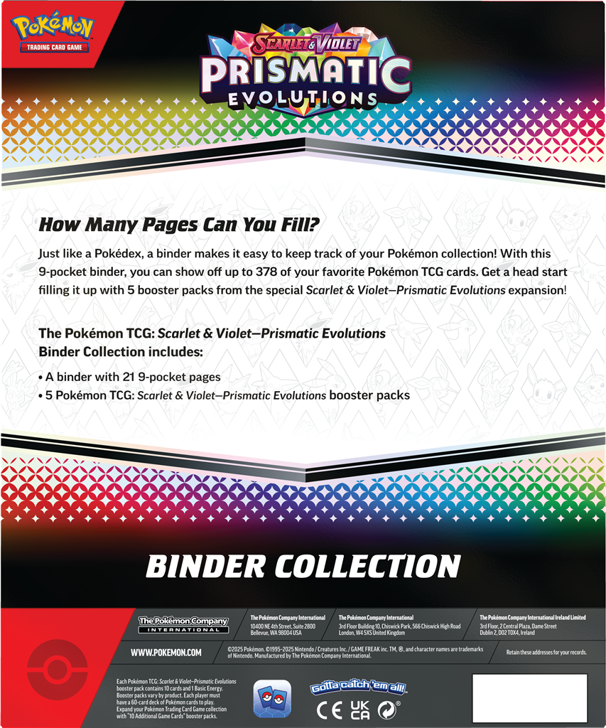 Pokémon TCG Prismatic Evolutions Binder Collection