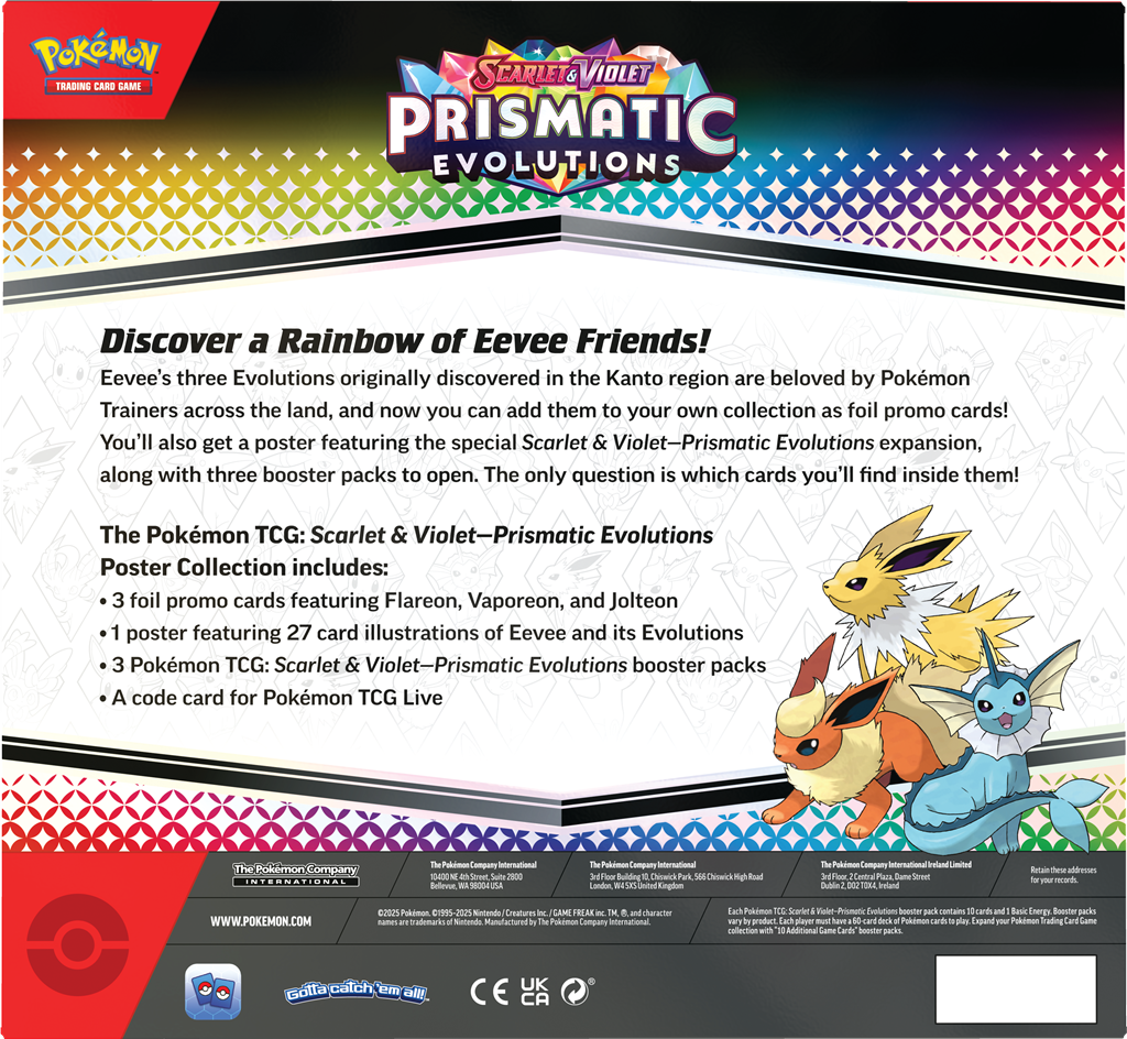 Pokémon TCG Prismatic Evolutions Poster Collection Op=Op!!
