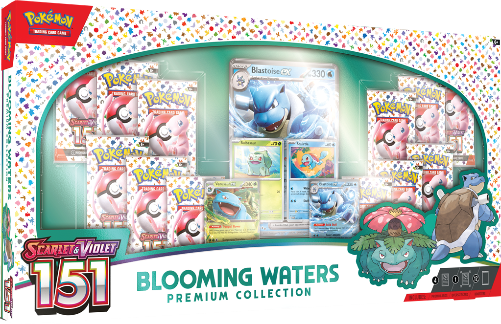 Pokémon TCG 151 Blooming Waters Premium Collection Box