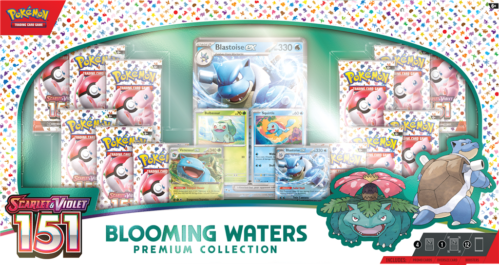 Pokémon TCG 151 Blooming Waters Premium Collection Box