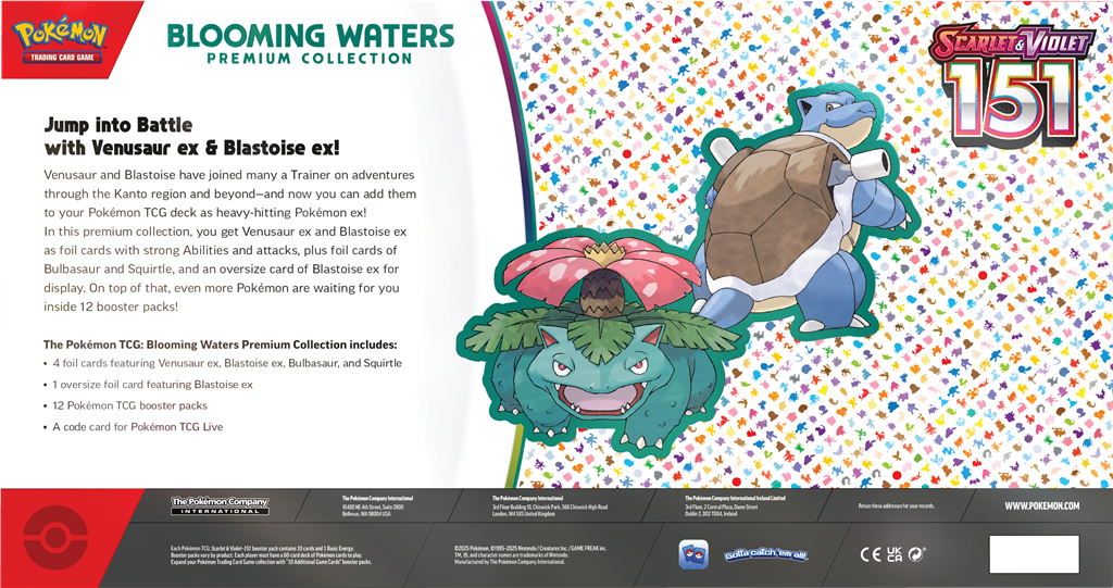 Pokémon TCG 151 Blooming Waters Premium Collection Box