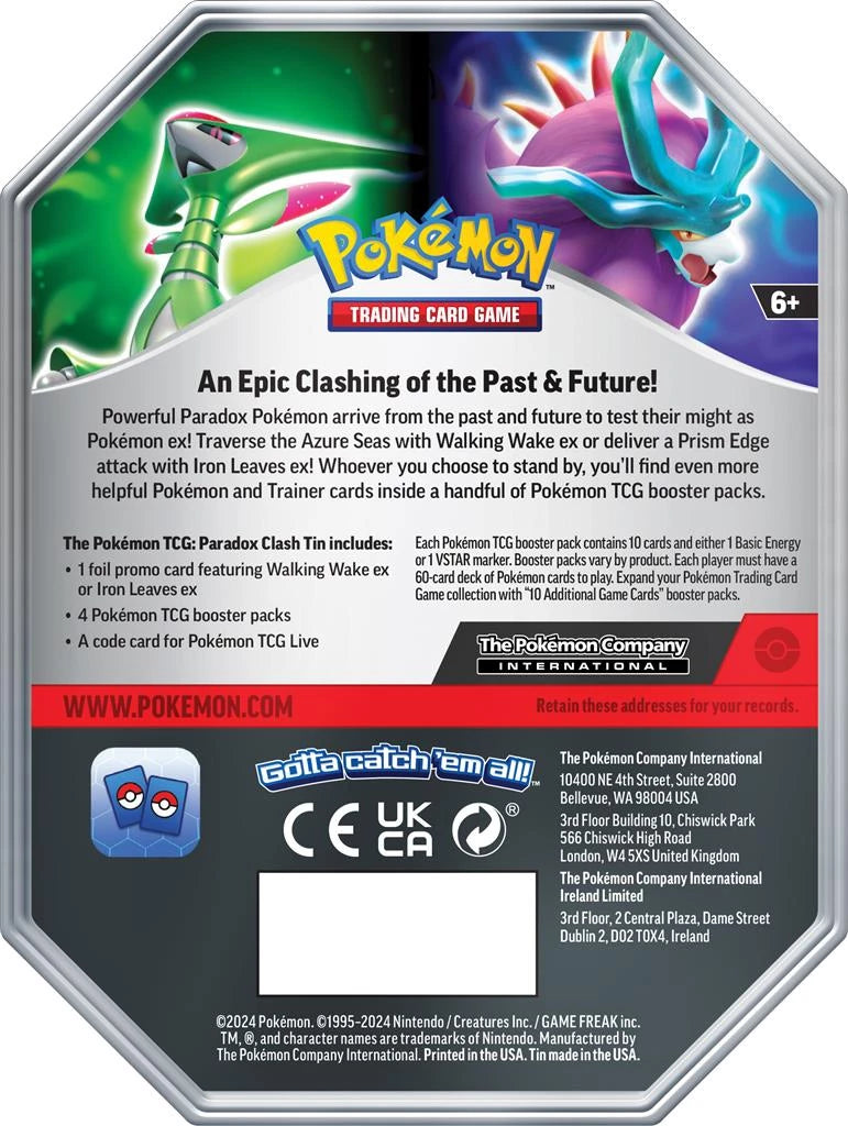 Pokémon TCG Paradox Clash EX Tin - Walking Wake