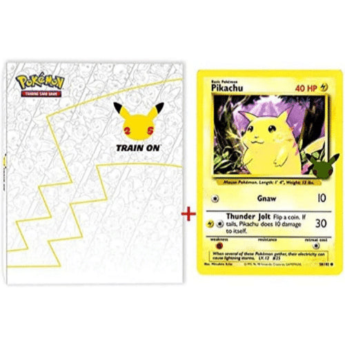 Pokémon TCG 25th Celebrations Pikachu Jumbo Promo Card Portfolio