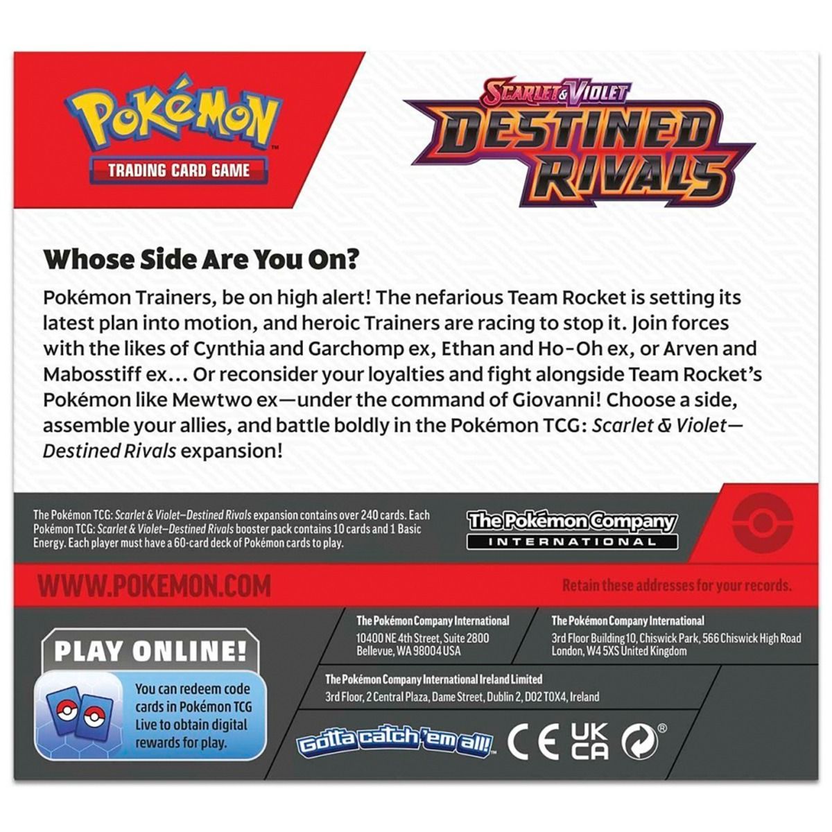 Pokémon TCG Destined Rivals Boosterbox (30-05-2025)