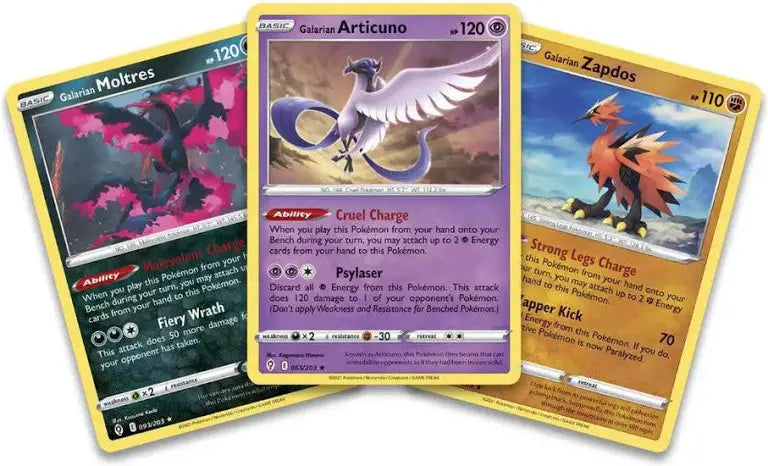 Pokémon TCG Enhanced 2 Pack Blister Pack – Galarian Birds (Fusion Strike + Astral Radiance)