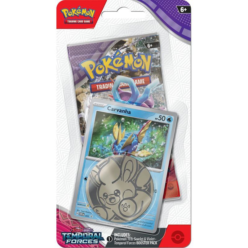 Pokémon TCG Zeitliche Kräfte Checklane Blister Carvanha